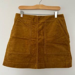 Uniqlo camel corduroy mini skirt